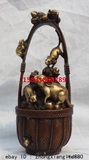 古玩城工艺家居装饰品纯铜老鼠摆件鼠篮十鼠运财高22厘米正品包邮
