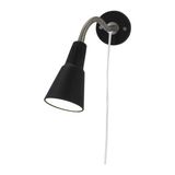 宜家IKEA专业代购 卡特墙 面夹式 射灯,台灯 黑色   【不含灯泡】