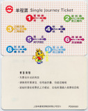 上海地铁卡 单程票 2009年线路图PD091801