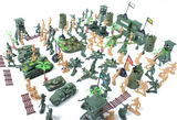军事模型玩具兵人模型二战兵人塑料兵团玩具 飞机坦克
