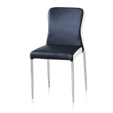 简约现代 皮艺不锈钢餐椅 时尚休闲餐椅 咖啡厅椅 接待椅 餐椅子