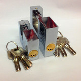 XH整体切割仿古防撬防盗横开挂锁防撬锁纯铜原子锁芯巨型锁电池锁
