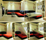 成都实体店 定制创意收纳隐形家具组合 客厅折叠沙发弹簧折叠床