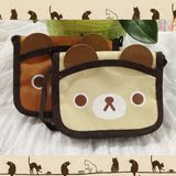 出口韩国外贸原单小熊耳朵可爱斜背包单肩包旅游包零钱钥匙包