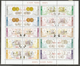 B019/2005罗马尼亚邮票，新硬币和纸币，小版张。