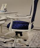 特价新古典电脑椅 简约欧式家用职员办公椅 白色现代实木老板转椅