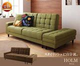 新款日式布艺沙发组合北欧宜家多功能沙发床储物小户型三人沙发床
