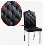 不锈钢餐椅简约现代时尚 创意休闲椅电脑椅 特价椅子坐椅拉钻餐椅