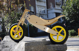 促销彩箱木制儿童车德国小木车自行车学步车平衡车29022