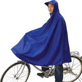 华沐 包邮 自行车单车雨衣雨披 加大加长加厚 大帽檐 带防风夹