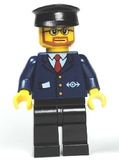LEGO trn223 男司机 bus驾驶员 蓝色制服 60026杀肉 人仔 现货