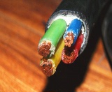 四芯国标全铜芯 YJV VV 电力电缆 3*6+1*2.5 平方 硬电缆线