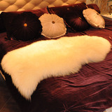 凯斯 欧式澳洲纯羊毛沙发垫 冬季布艺床垫 冬天贵妃椅飘窗垫防滑