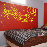 音乐音符贴画客厅卧室床头一代墙贴纸个性培训钢琴房教室装饰墙画