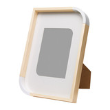 宜家代购IKEA 德格画框相框框架实心杨木相框12寸17寸(不带卡纸）