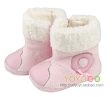 英氏正品冬婴儿保暖雪地靴NX42102-148-2宝宝儿童布鞋子中筒棉鞋