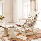 韩式田园风格家具摇椅欧式躺椅 实木摇椅 象牙白 特价2850元 LS