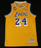 NBA湖人队24号科比球衣 60周年纪念 07-08赛季篮球服 Kobe复古黄