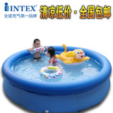 INTEX 超大型加厚家庭游泳池 儿童成人小孩戏水池 大水池碟形泳池
