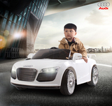新款奥迪R8儿童电动车遥控可坐双驱四轮电动童车玩具跑车宝宝汽车