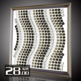 艺术玻璃拼图 陶瓷马赛克 电视背景墙贴 黑白卫生间卧室瓷砖P1028