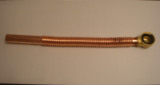浴缸烟斗排水波纹管 排水去水下水加长管 延长管移位管 横式全铜