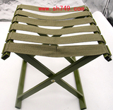小马扎小板凳钓鱼椅沙滩椅烧烤椅帆布折叠椅子露营军绿草绿行军椅