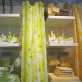 多样屋TAYOHYA专柜正品夏威夷风情浴帘/黄色/绿色