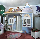 欧式美式定制儿童家具创意公主城堡床房子床 实木 儿童床高低床