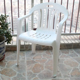 椅 白色塑料椅子 靠背椅花园椅子 户外花园 休闲椅子 阳台 沙滩