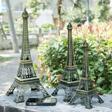 古铜色巴黎埃菲尔铁塔 金属模型摆件 保险公司送客户创意礼品礼物