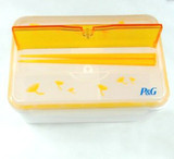 特价 宝洁赠品饭盒/便当盒带筷子橙/绿色 微波炉试用 双格带隔板