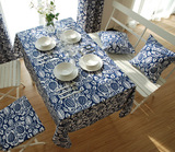 棉麻地中海风格桌布布艺宜家茶几盖布北欧风情餐桌布台布外贸