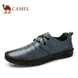 camel骆驼男鞋 春季日常复古休闲时尚系带舒适男鞋