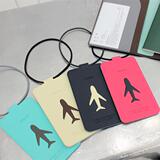 韩国进口Fenice可爱飞机图案旅行箱名片牌吊牌折叠行李牌信息卡牌