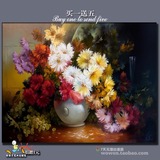 diy数字油画 风景花卉动漫人物数字画定制大幅手绘客厅装饰画