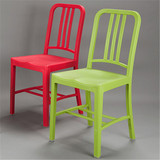 海军餐椅 塑料户外椅 时尚休闲创意椅子 设计师椅子 靠背椅工业椅