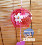 2个包邮 日本风铃 玻璃江户风铃 粉樱花 手绘白樱 和风摆设