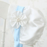 韩国儿童蕾丝胎帽 进口正品代购 女宝宝周岁生日帽 公主花朵帽子