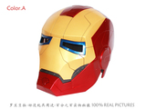 钢铁侠头盔真人1:1发光头盔面具 真人穿戴可翻盖男生礼物玩具 人