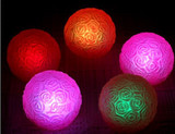 七彩发光圆球玫瑰小夜灯 创意礼品热销新奇产品LED灯  (圆球玫瑰)