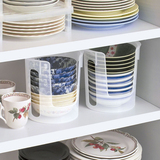 日本进口厨房塑料碗架 大小碗碟整理架橱柜碗架子 整理收纳餐具架