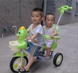 双人儿童三轮车脚踏车1-2-3-4-5岁加大座椅宝宝童车小孩自行车
