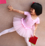 儿童舞蹈服装 女童短袖长袖舞蹈裙 芭蕾舞裙 练功服演出服 开扣款