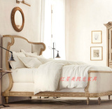 法式复古家具 外贸出口欧洲美式乡村风格双人床实木雕花皇室大床