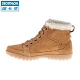 迪卡侬 户外运动 女式 皮革轻便休闲保暖 冬季远足徒步鞋 QUECHUA