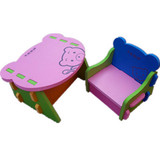 迪士尼富利时卡通儿童游戏桌子凳子EVA泡沫宝宝桌椅1桌凳组合包邮
