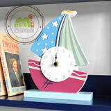 帆船海洋系列儿童时钟摆件钟表创意个性客厅男孩星星座钟大装饰品