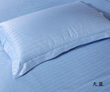 特价全棉枕套纯棉贡缎枕套一对100%素色缎条枕头套单人枕套包邮