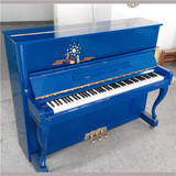 深圳二手钢琴  进口英昌钢琴U121  U-121 蓝色慨念琴 厂家批发
